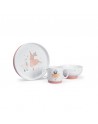 CONJUNTO VAJILLA DE PORCELANA `PETITS LAPINS´